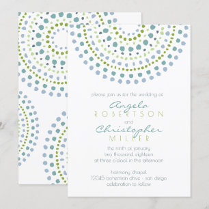 Invitación Boho Bali Green Jewels Boda