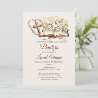 Invitación Boho Baptism