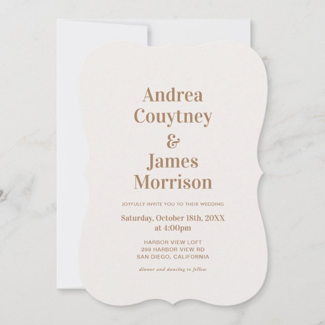 Invitación Boho Beach Wedding (Anverso)