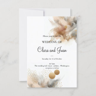 Invitación Boho beige de Bohemia