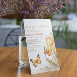 Invitación Boho Bellini & Butterflies Ducha de novias