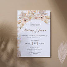 "Boho Bliss – Earthy Elegance Wedding Invitation
