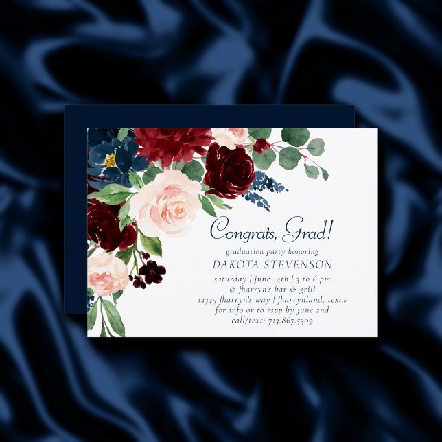 Invitación Boho Blooms | Armada rústica y graduación de Borgo (Subido por el creador)
