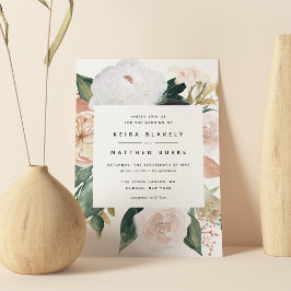 Invitación Boho Blooms | Boda floral moderno