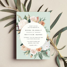 Invitación Boho Blooms | Boda floral moderno