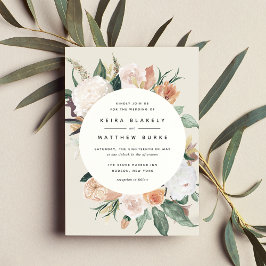 Invitación Boho Blooms | Boda floral moderno