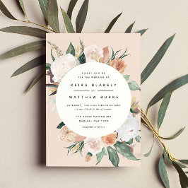 Invitación Boho Blooms | Boda floral moderno