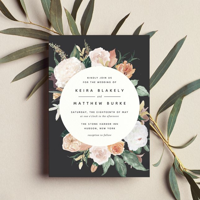 Invitación Boho Blooms | Boda floral moderno (Subido por el creador)