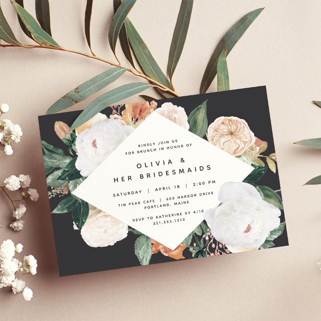 Invitación Boho Blooms | Bridesmaids Brunch o Luncheon (Subido por el creador)