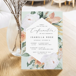Invitación Boho Blooms   Confirmación floral moderna