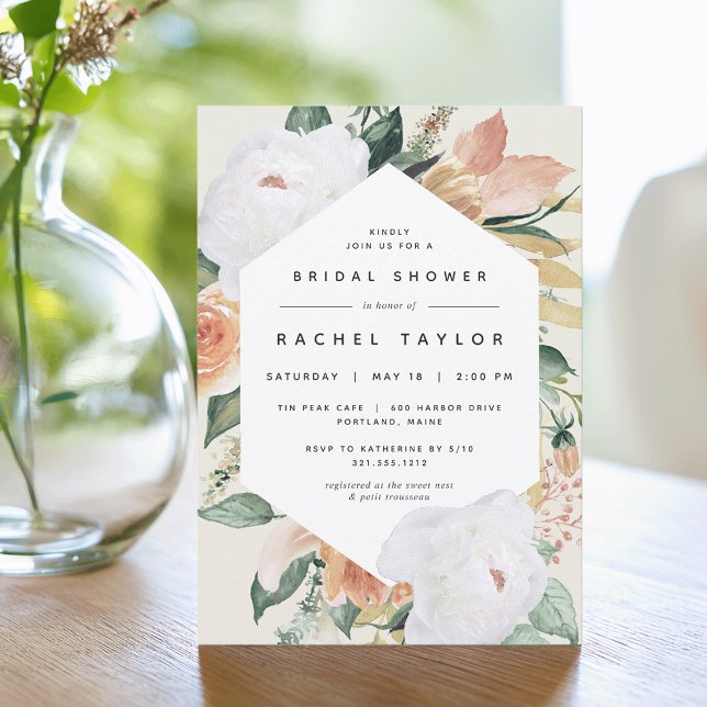 Invitación Boho Blooms | Moderna ducha de novia floral (Subido por el creador)