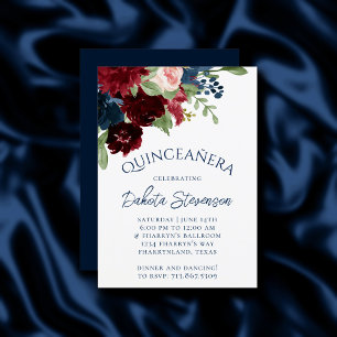 Invitación Boho Blooms   Nacimiento de la Armada Rusa y Borgo