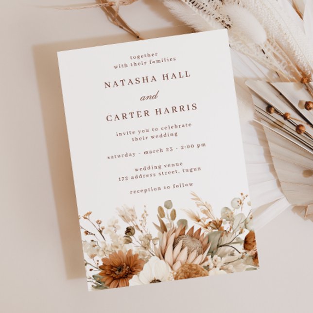 Invitación Boho Blooms Wedding (Subido por el creador)