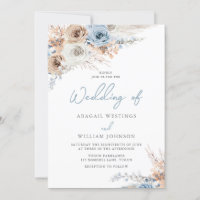 Boho Blue II: Boda de las flores azules y blancas 