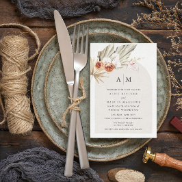 Invitación Boho Boda Bohemiano Floral