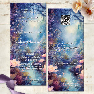Invitación Boho Boda de acuarela artística floral todo en uno