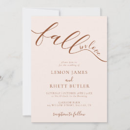 Invitación Boho Boda De Caída Escrita A Mano