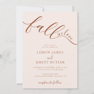 Invitación Boho Boda De Caída Escrita A Mano