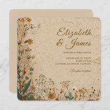 Boho Boda de flores silvestres en la frontera con 