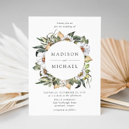 Invitación Boho Boda de Wreath Floral Greeneration