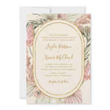 Boho Boda tradicional de marfil botánico tropical