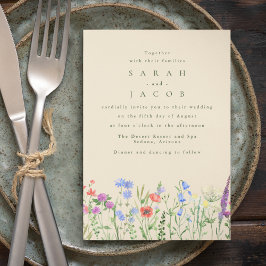 Invitación Boho Boho Garden de Spring Wildflower