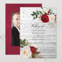 Boho Borgoña - Floral Bohemio Boda Marsala