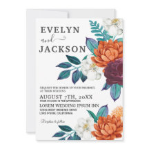 Boho Borgoña Foto Floral Boda Caída