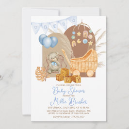 Invitación BOHO Boy Baby Shower