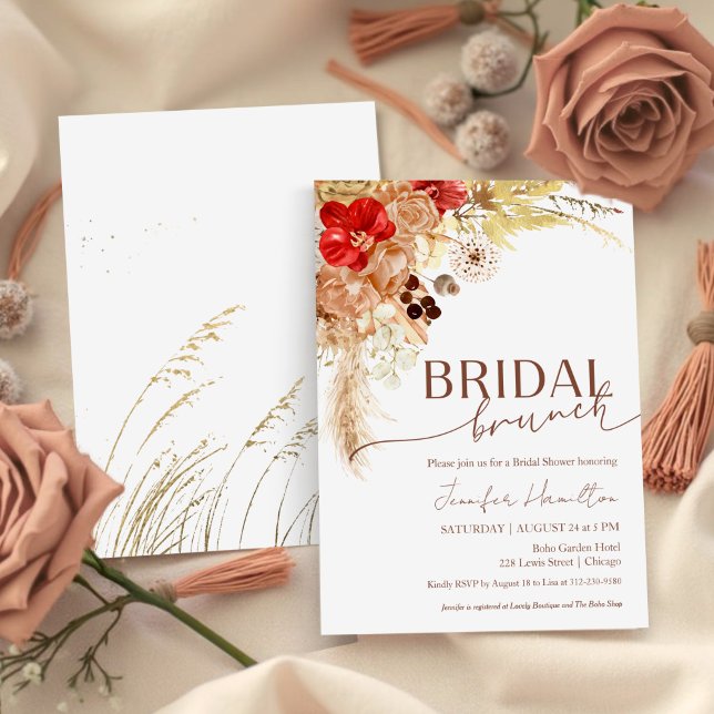 Invitación Boho Bridal Brunch | Terracotta Bridal Shower (Subido por el creador)