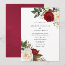 Boho Burgundy - Boda floral de Marsala