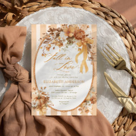 Invitación Boho cae en el amor Floral Bridal Shower
