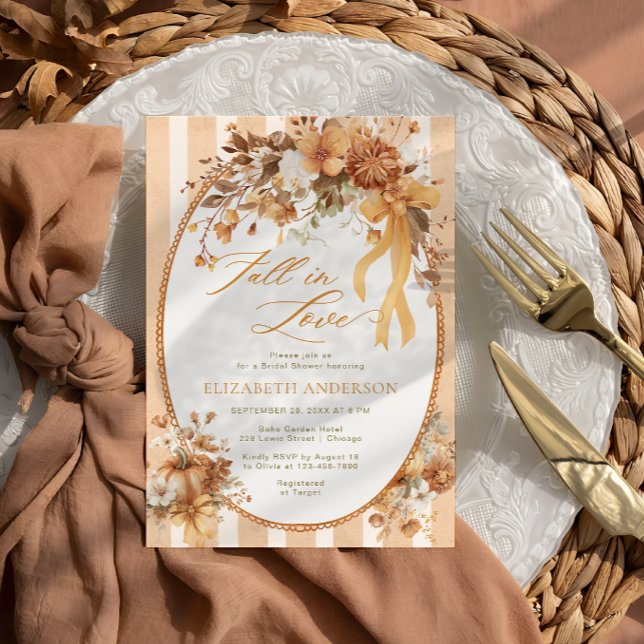 Invitación Boho cae en el amor Floral Bridal Shower (Subido por el creador)