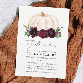 Invitación Boho Cae En El Amor La Ducha De Novias De Calabaza