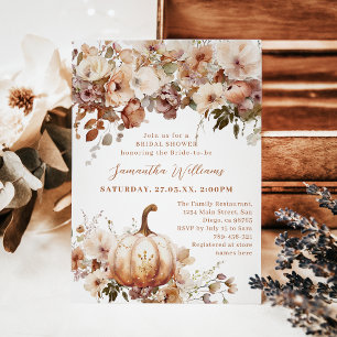 Invitación Boho cae Moda rusa ducha de novia