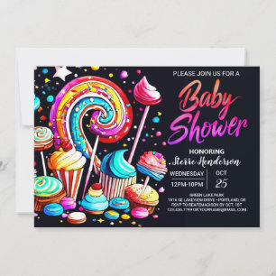Invitación Boho Candy Sweet Celebration Baby Shower