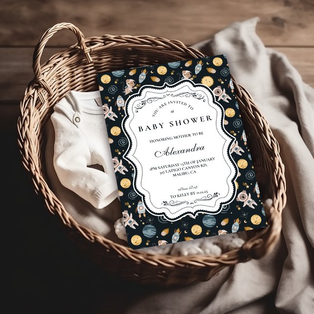 Invitación Boho Celestial Animal Baby Shower (Subido por el creador)