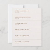 Boho Champagne Boda Nombre Place Card DIY