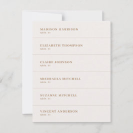 Invitación Boho Champagne Boda Nombre Place Card DIY