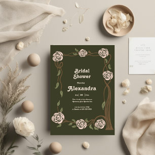 Invitación Boho Chic Retro Floral Boda Regalo Sower