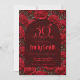 Invitación Boho Clavel Inspirado Cumpleaños Primero