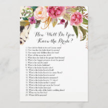 ¿Boho como de bien usted conoce a la novia?