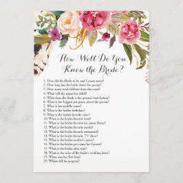 Invitación ¿Boho como de bien usted conoce a la novia?