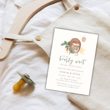 Boho Cosy Teddy Bear Sleep Baby Shower