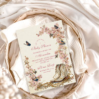 Boho Cowgirl Boots Baby Shower