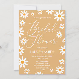 Invitación Boho Daisies Bridal Shower party