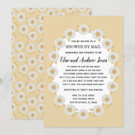 Invitación Boho Daisy Baby Girl Baby Shower por correo