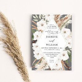 Invitación Boho de verano de Flores Blancas
