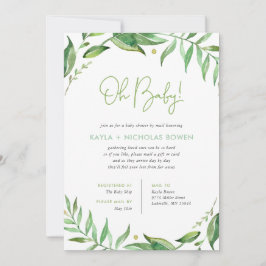 Invitación Boho deja Baby Shower por correo