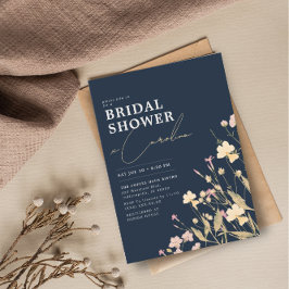 Invitación Boho Delicate Wildflowers Marina Ducha de Novias